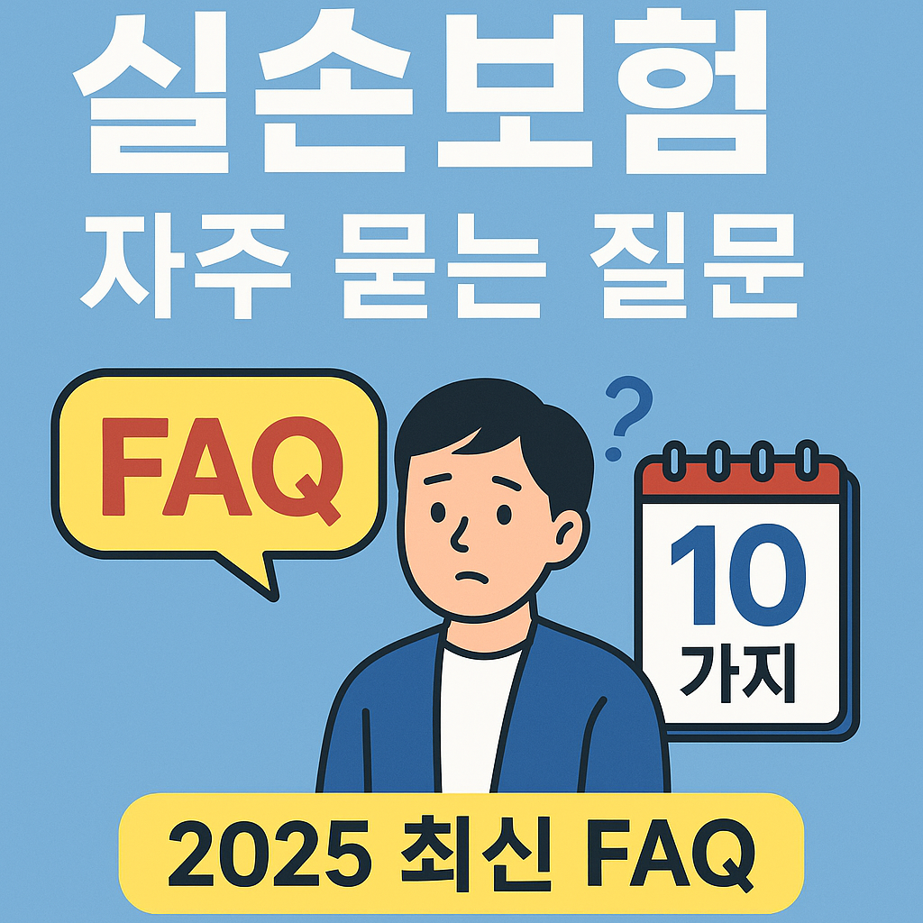 실손보험 자주 묻는 질문 10가지 (2025 최신 FAQ)