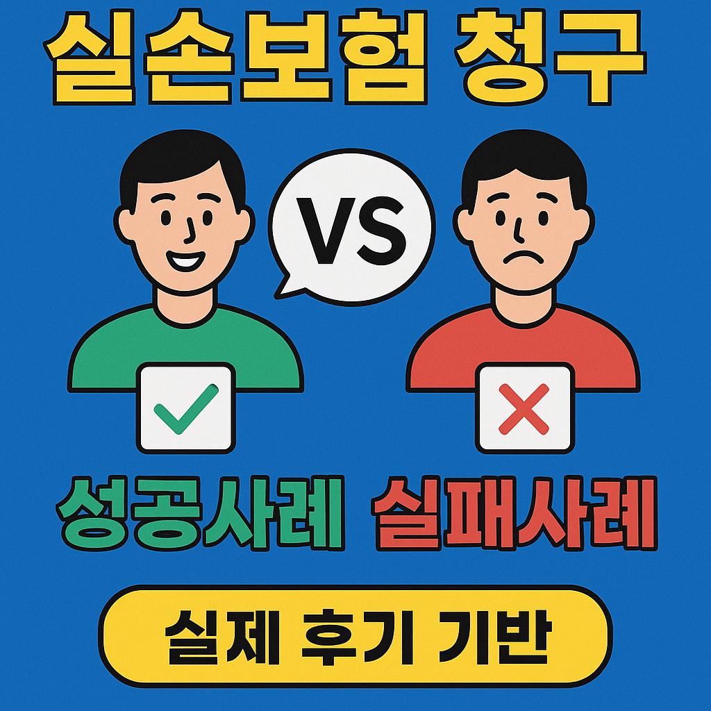 실손보험 청구 성공사례 vs 실패사례 비교 (실제 후기 기반)