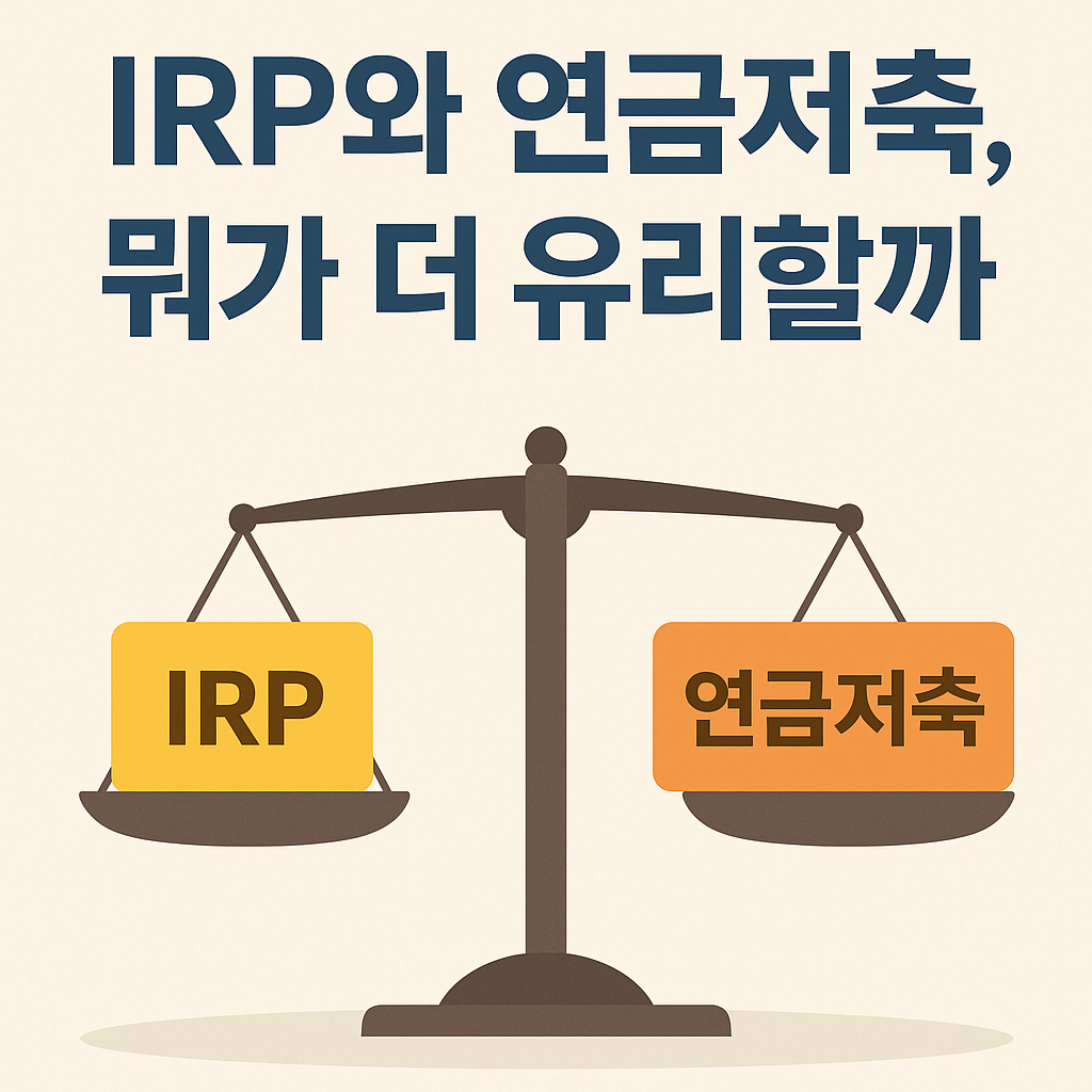 IRP vs 연금저축, 뭐가 더 유리할까? (2025년 비교 분석)