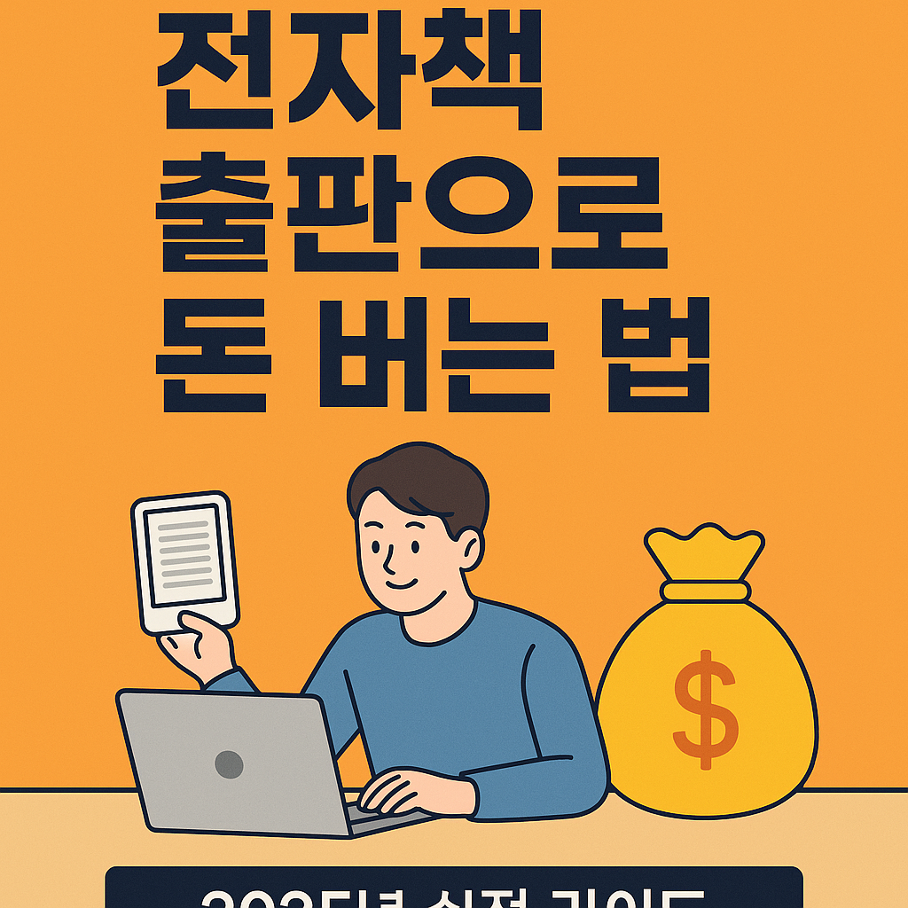 전자책 출판으로 돈 버는 법 (2025년 실전 가이드)
