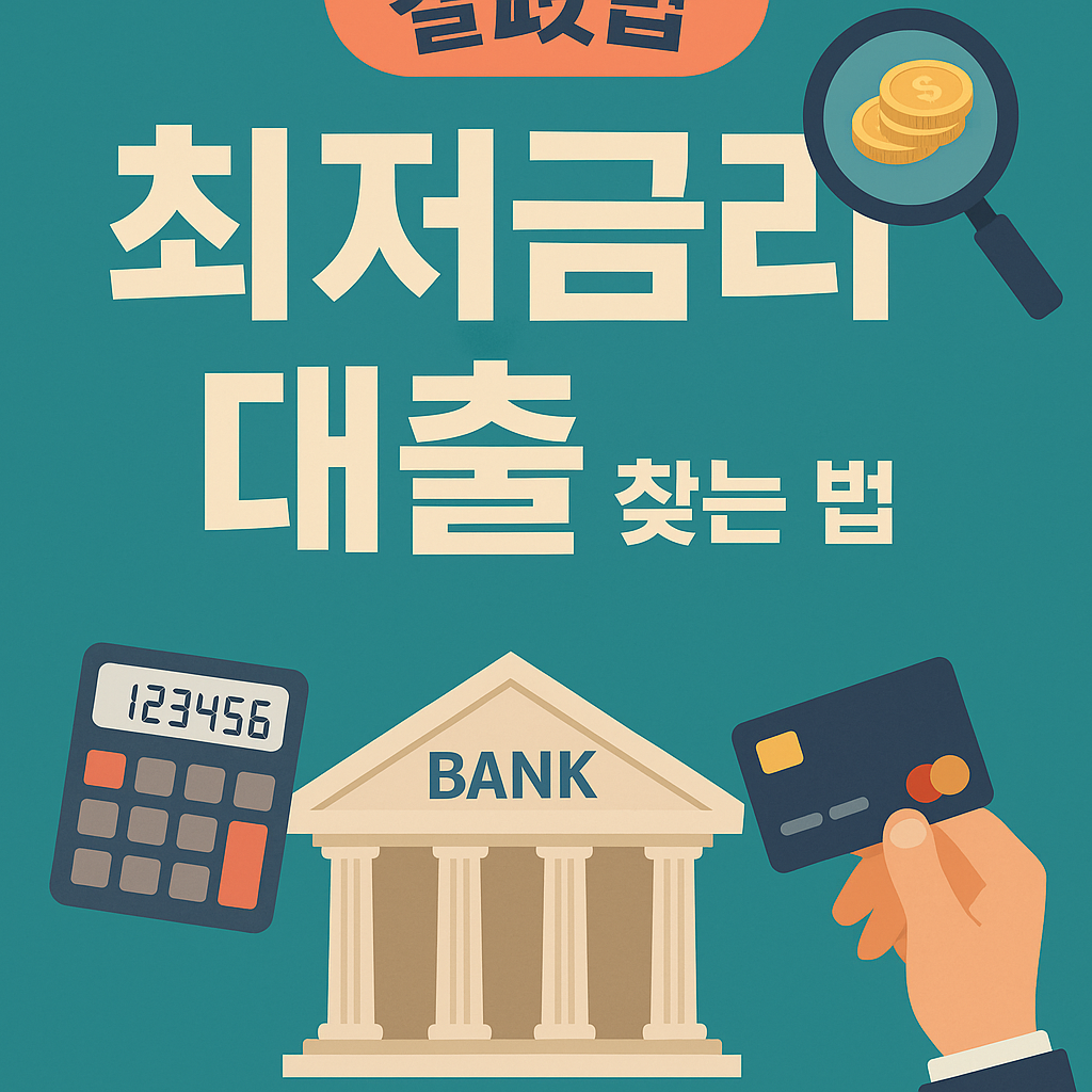 최저금리 대출 찾는 법 (2025 실전팁)