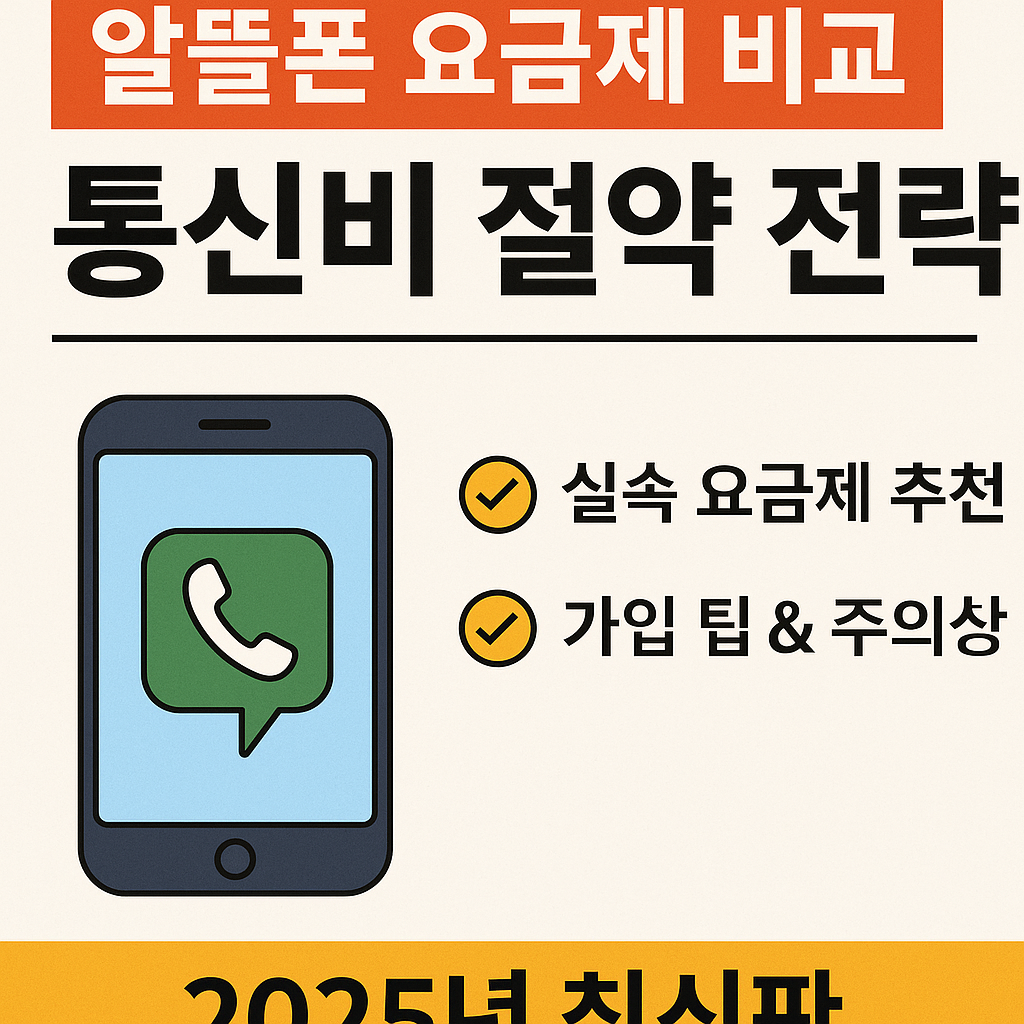 알뜰폰 요금제 비교: 통신비 절약 전략 (2025년 최신판)