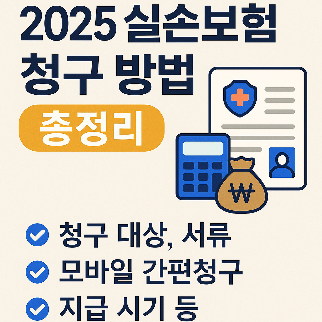 2025 실손보험 청구 방법 총정리 (초보자도 3단계면 끝!)